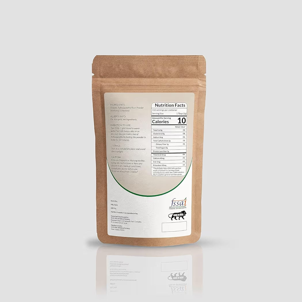 Ashwagandha Root Extract Powder - Extra Strength Formula for Stress Relief & Vitality - 150 Gram